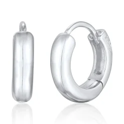Elli "Creolen Scharnier Basic< Silber|Ohrringe