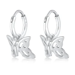Elli "Creolen Schmetterling< Ohrringe|Silber