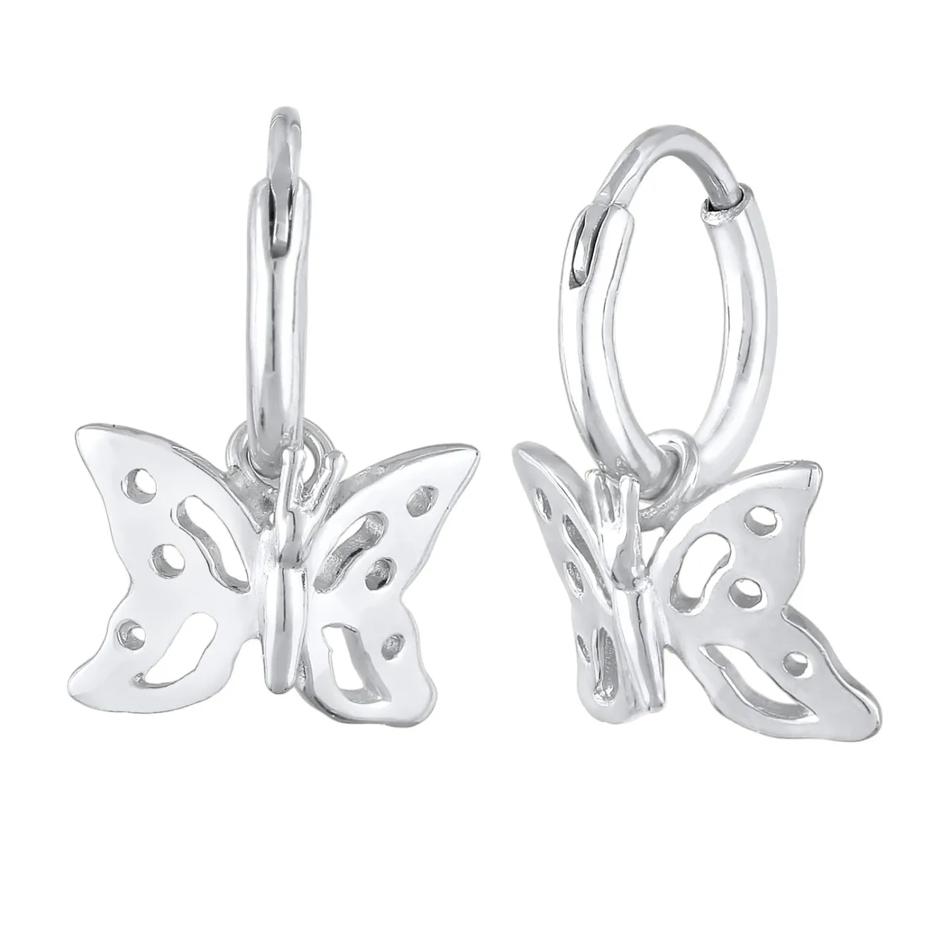 Elli "Creolen Schmetterling< Ohrringe|Silber