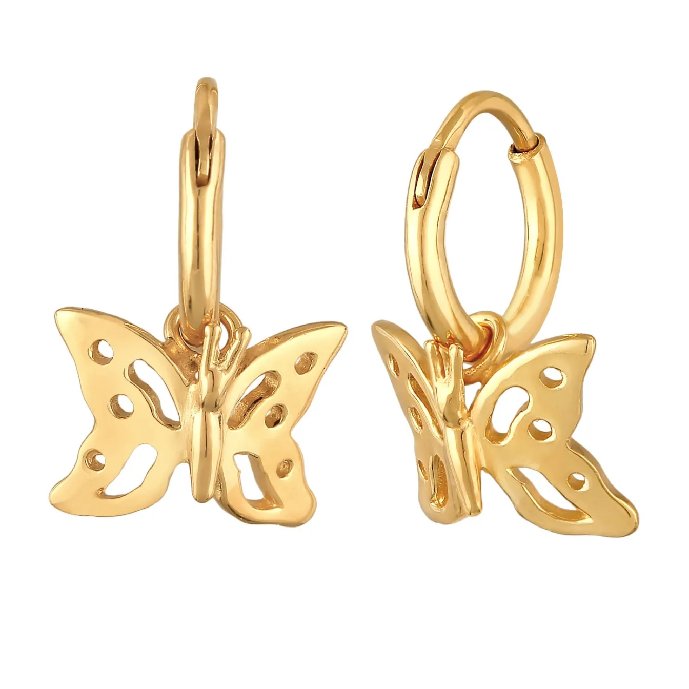 Elli "Creolen Schmetterling< Ohrringe|Silber