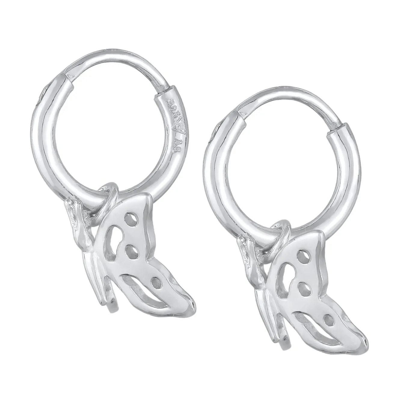 Elli "Creolen Schmetterling< Ohrringe|Silber