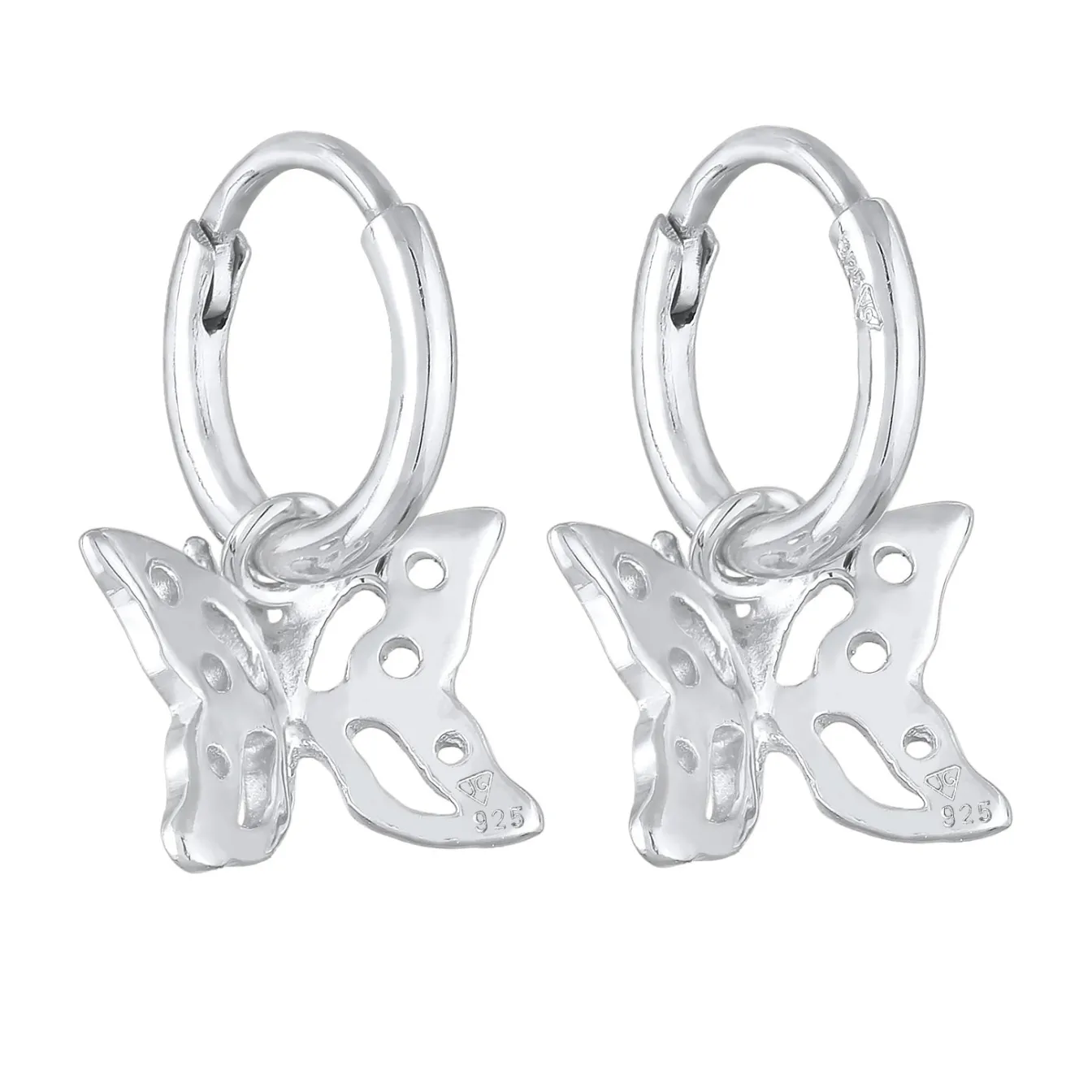 Elli "Creolen Schmetterling< Ohrringe|Silber
