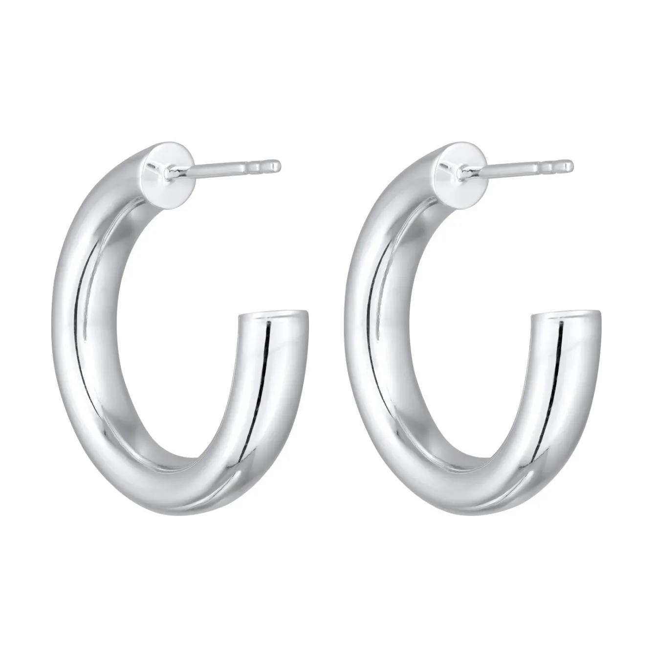 Elli "Creolen Stecker Basic< Vergoldet|Ohrringe