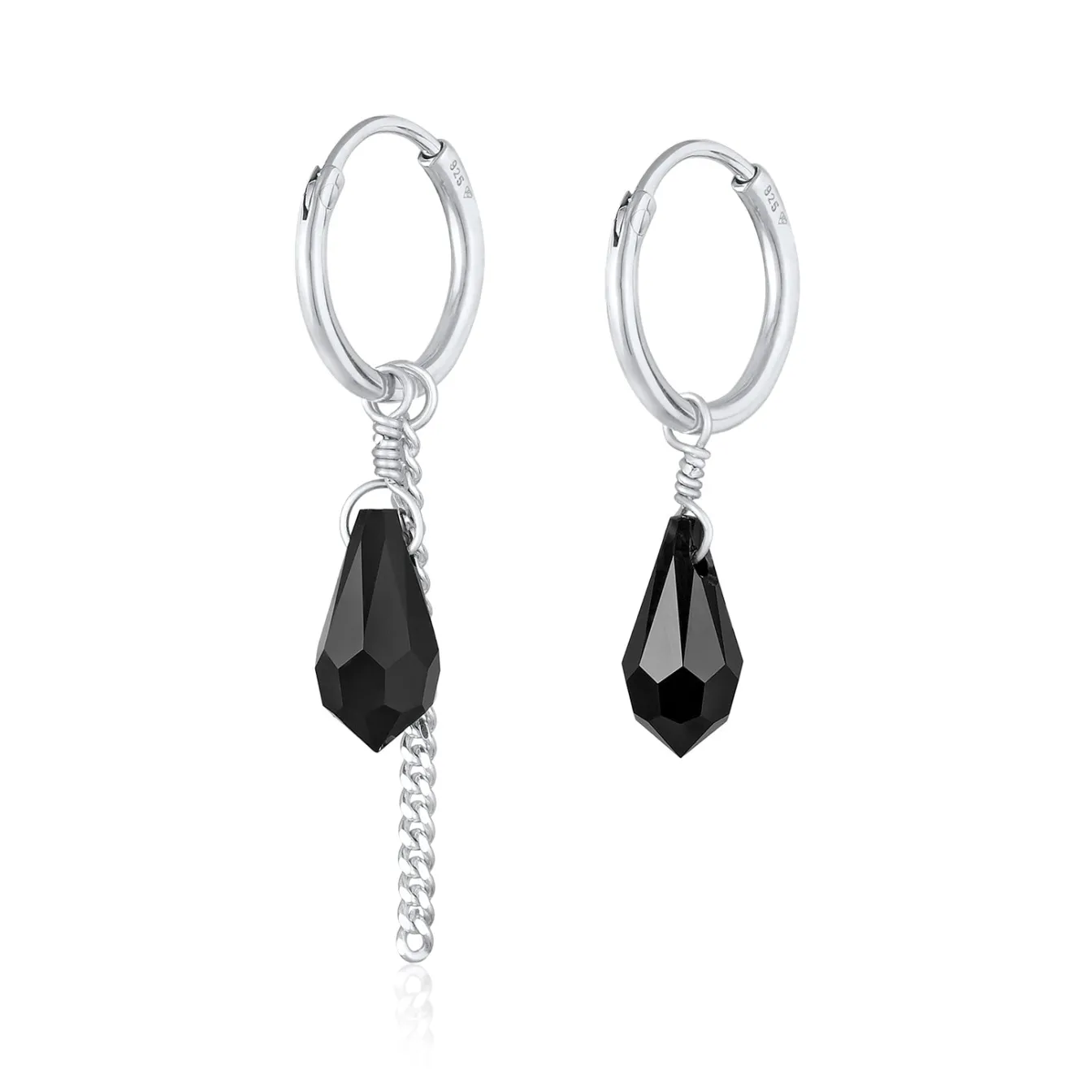 Elli "Creolen Tropfen Anhänger Kette< Symbol-schmuck|Ohrringe