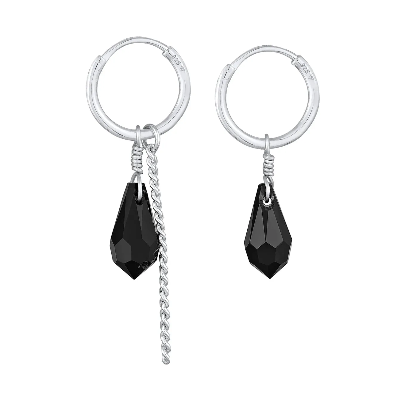 Elli "Creolen Tropfen Anhänger Kette< Symbol-schmuck|Ohrringe