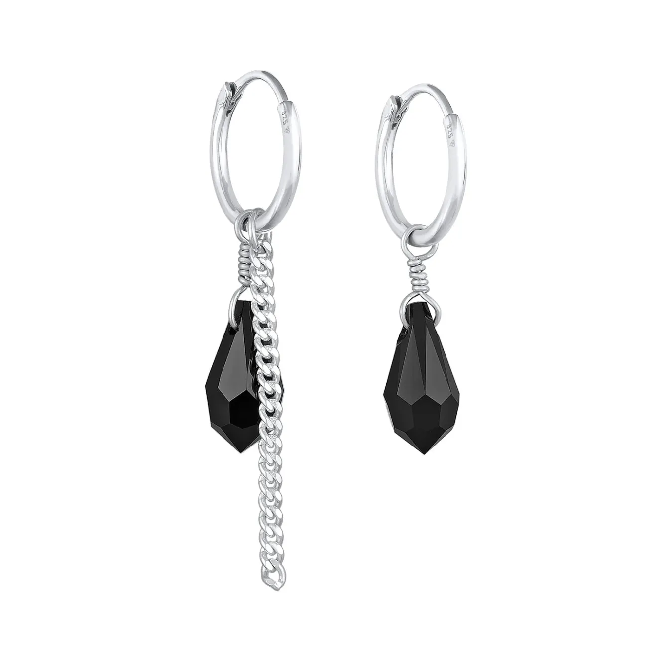 Elli "Creolen Tropfen Anhänger Kette< Symbol-schmuck|Ohrringe