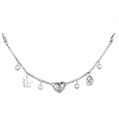 Elli "Dirndlkette Herz Brezel< Symbol-schmuck|Herz-schmuck