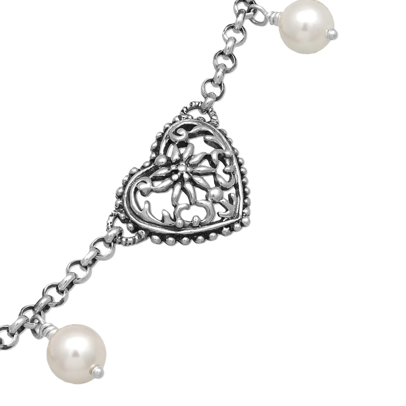 Elli "Dirndlkette Herz Brezel< Symbol-schmuck|Herz-schmuck