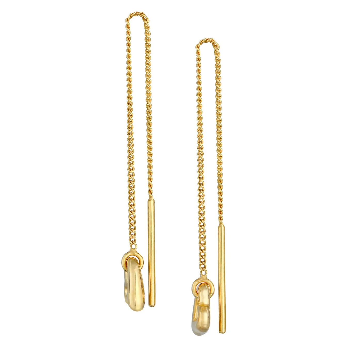 Elli "Durchzieh-Ohrringe Herz< Symbol-schmuck|Herz-schmuck