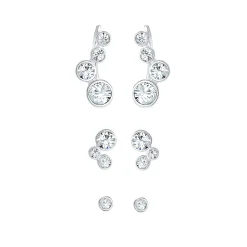 Elli "Ear Climber | Kristall (Weiß)< Ohrringe|Silber