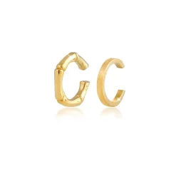 Elli "Earcuff Bambus< Symbol-schmuck|Ohrringe