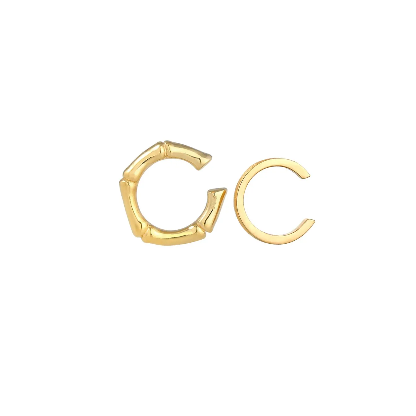 Elli "Earcuff Bambus< Symbol-schmuck|Ohrringe