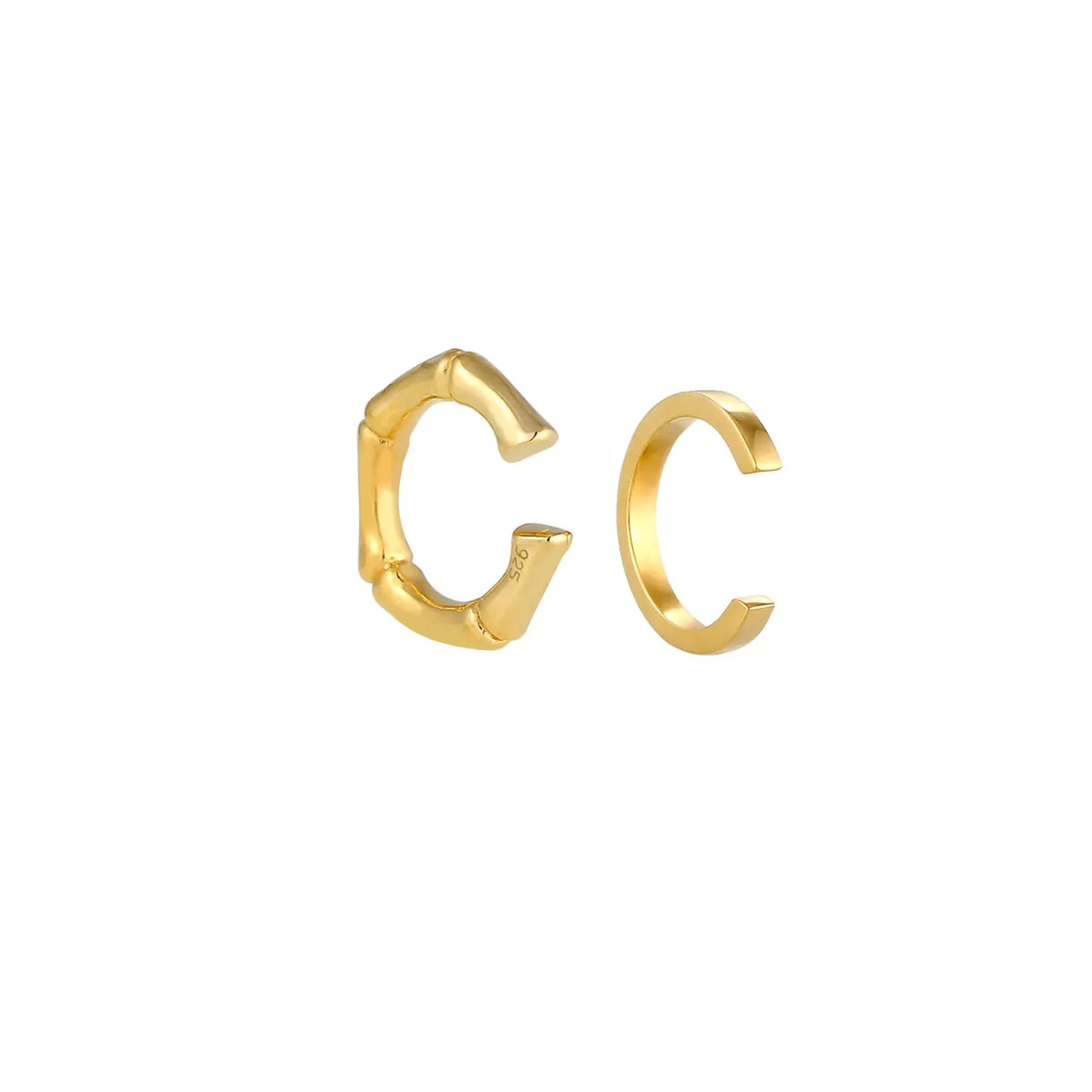 Elli "Earcuff Bambus< Symbol-schmuck|Ohrringe