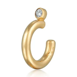 Elli "Earcuff Basique | Glaskristall (Weiß)< Vergoldet|Ohrringe