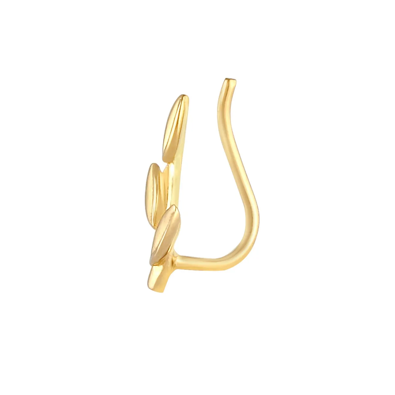 Elli "Earcuff Blatt Single< Symbol-schmuck|Ohrringe