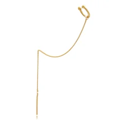 Elli "Earcuff Ear Chain< Ohrringe|Vergoldet