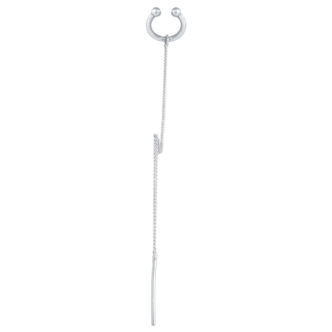 Elli "Earcuff Ear Chain< Ohrringe|Vergoldet