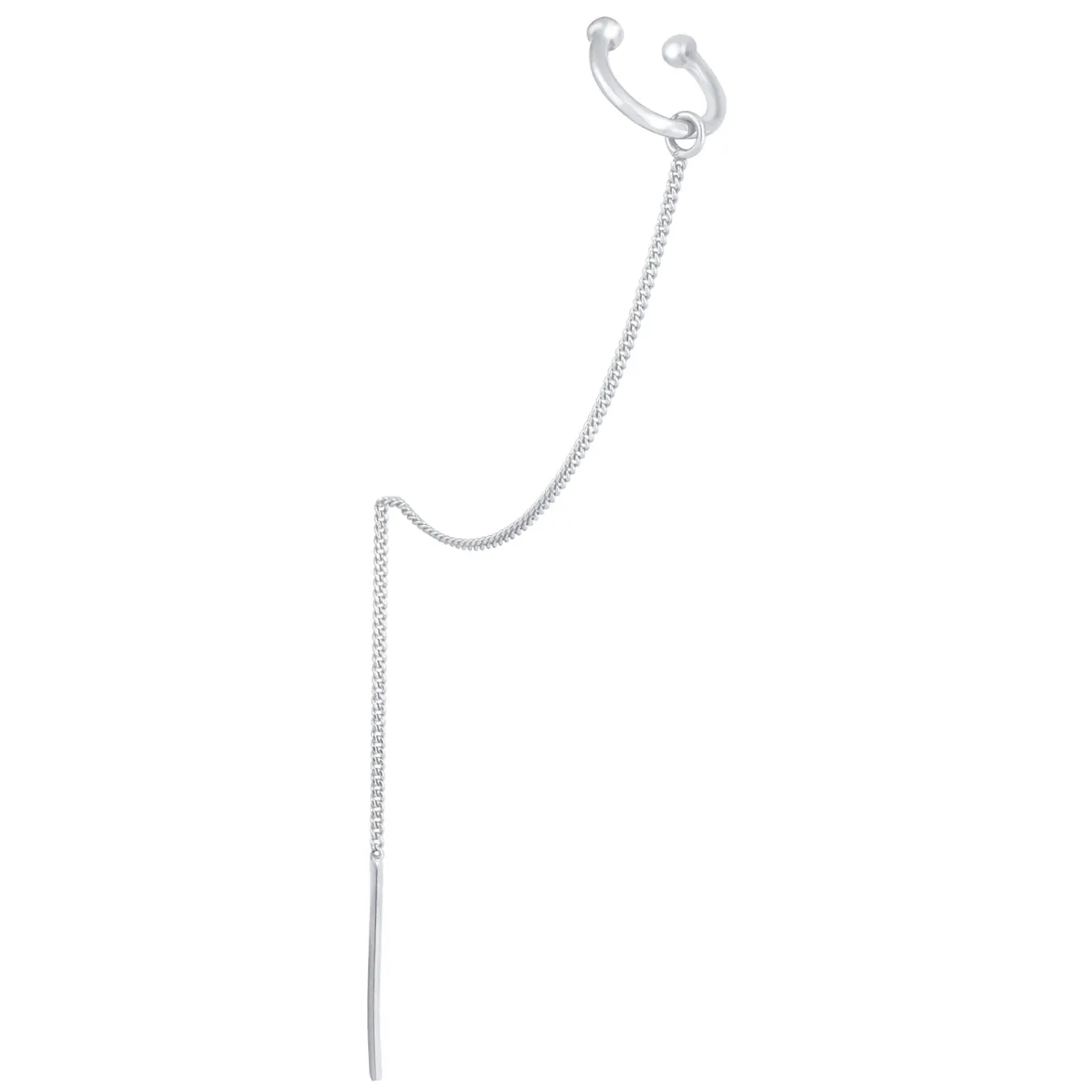 Elli "Earcuff Ear Chain< Ohrringe|Vergoldet