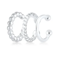 Elli "Earcuff 3er Set Basic< Roségold|Ohrringe