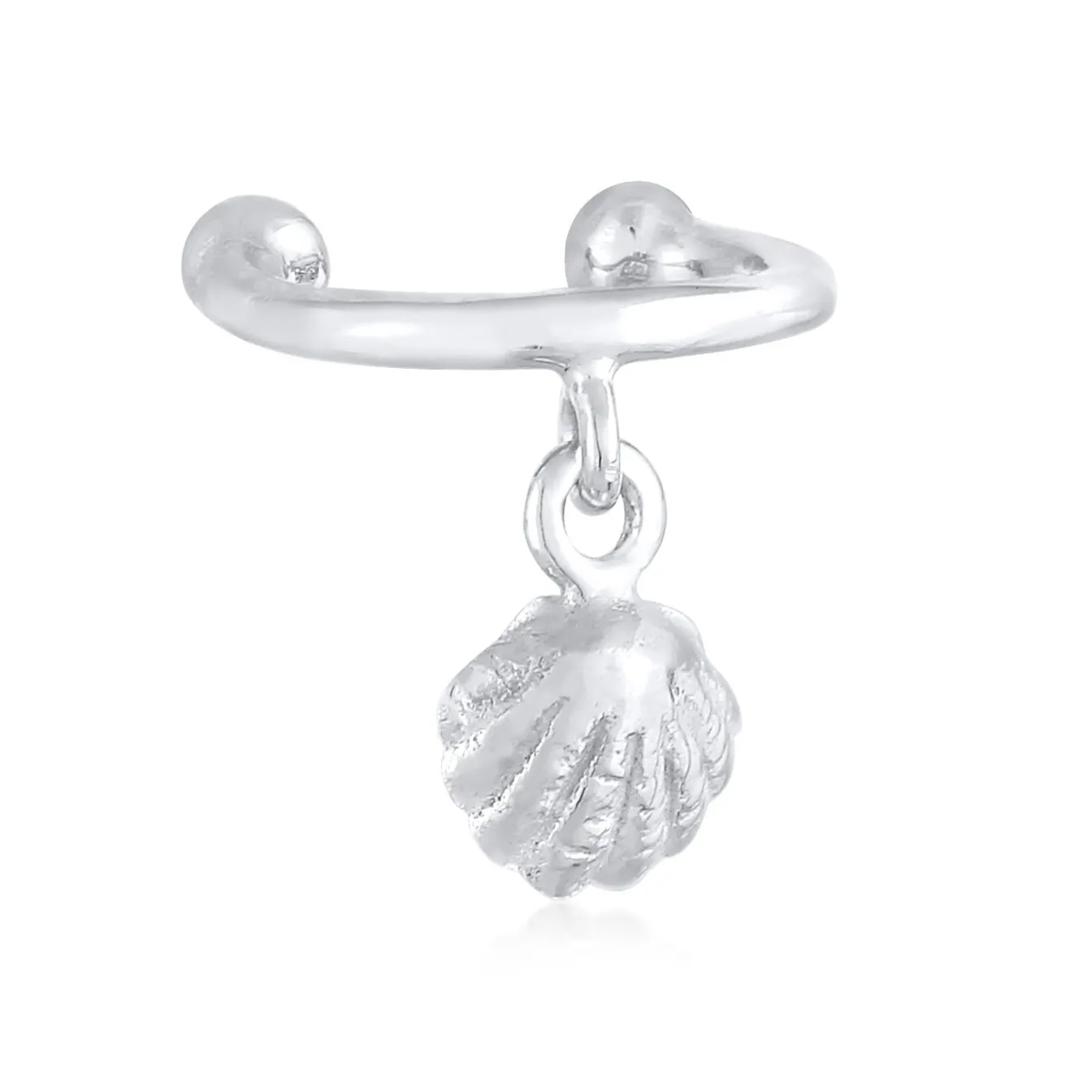 Elli "Earcuff Muschel< Ohrringe|Silber