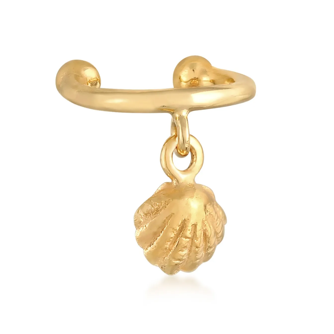Elli "Earcuff Muschel< Ohrringe|Silber