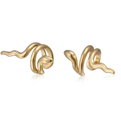 Elli "Earcuff Schlange< Vergoldet|Ohrringe
