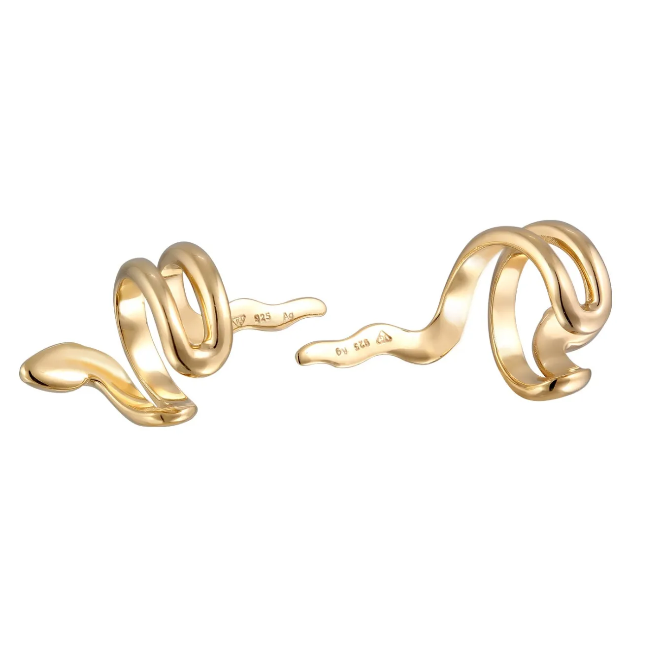 Elli "Earcuff Schlange< Vergoldet|Ohrringe