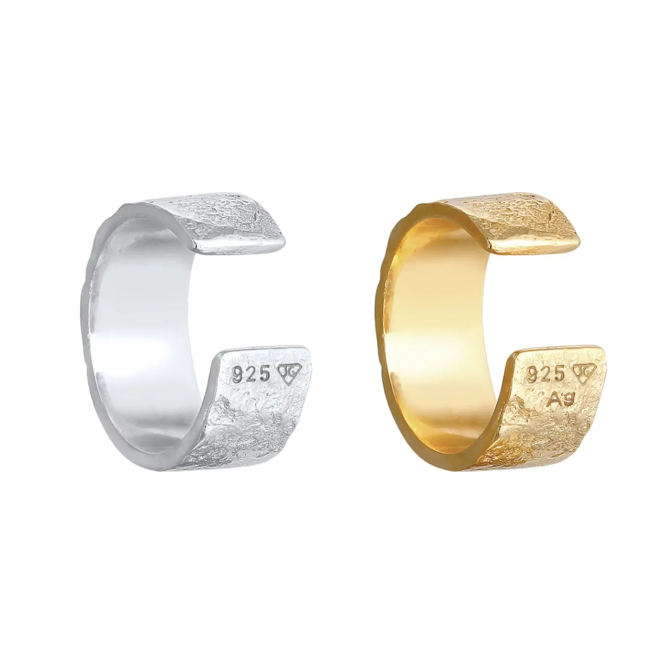 Elli "Earcuff Set Bicolor< Vergoldet|Ohrringe