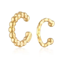 Elli "Earcuff Set Kugeln< Ohrringe|Vergoldet