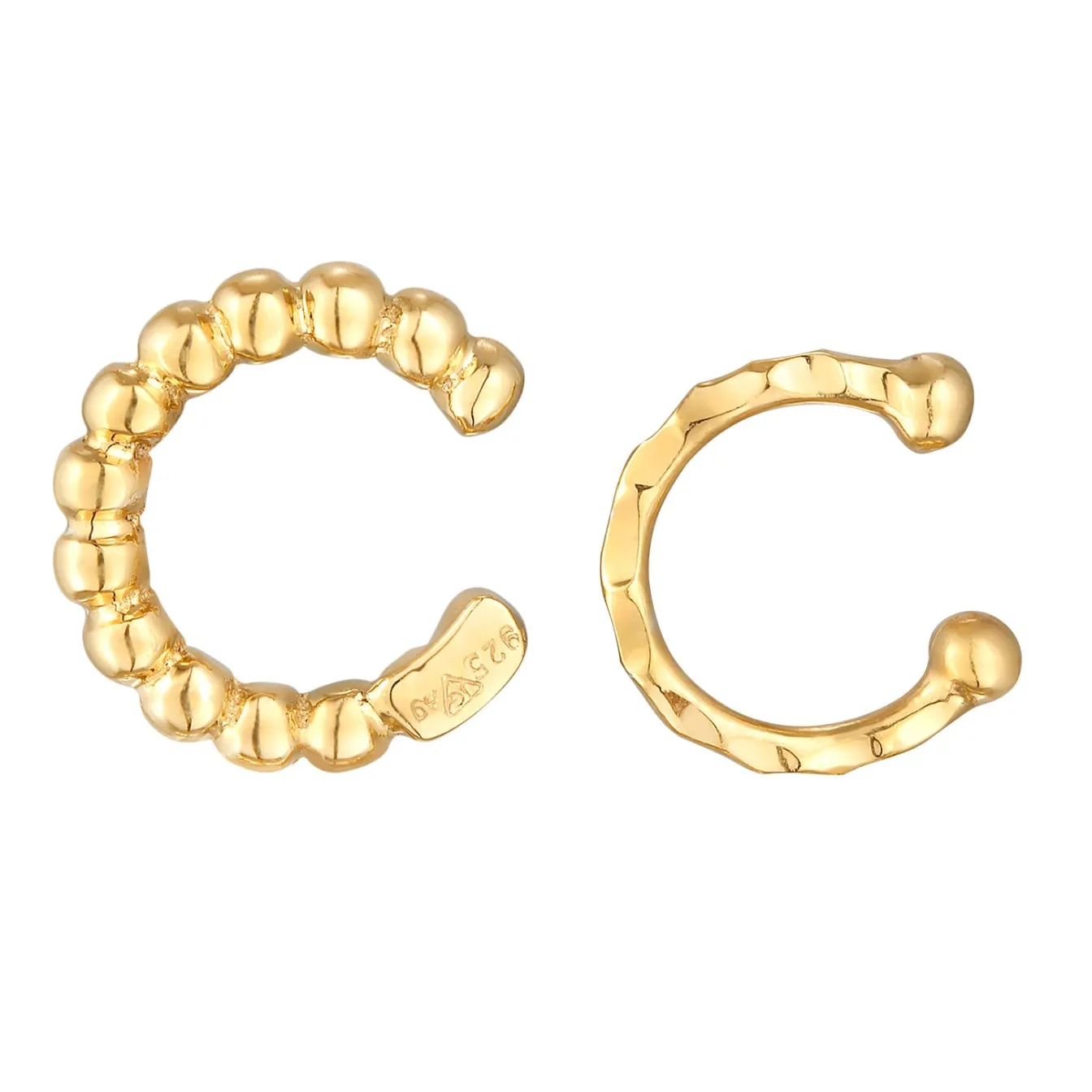 Elli "Earcuff Set Kugeln< Ohrringe|Vergoldet