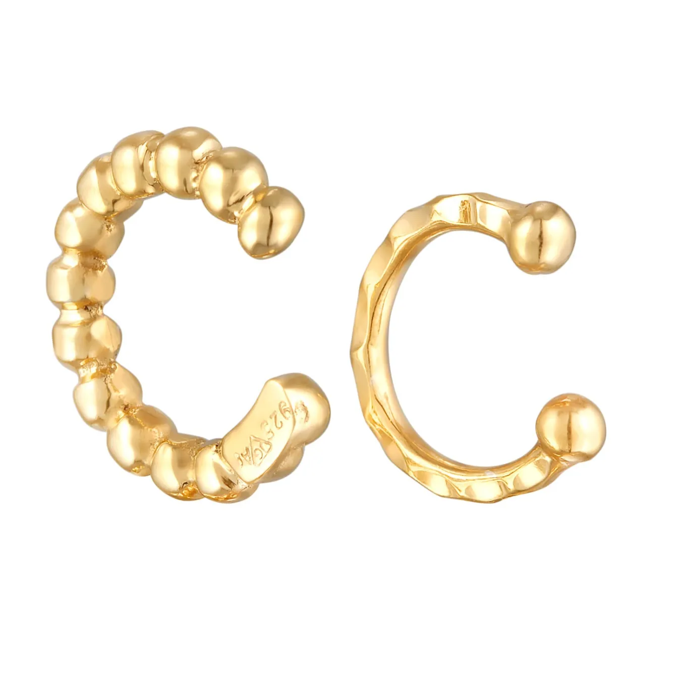 Elli "Earcuff Set Kugeln< Ohrringe|Vergoldet
