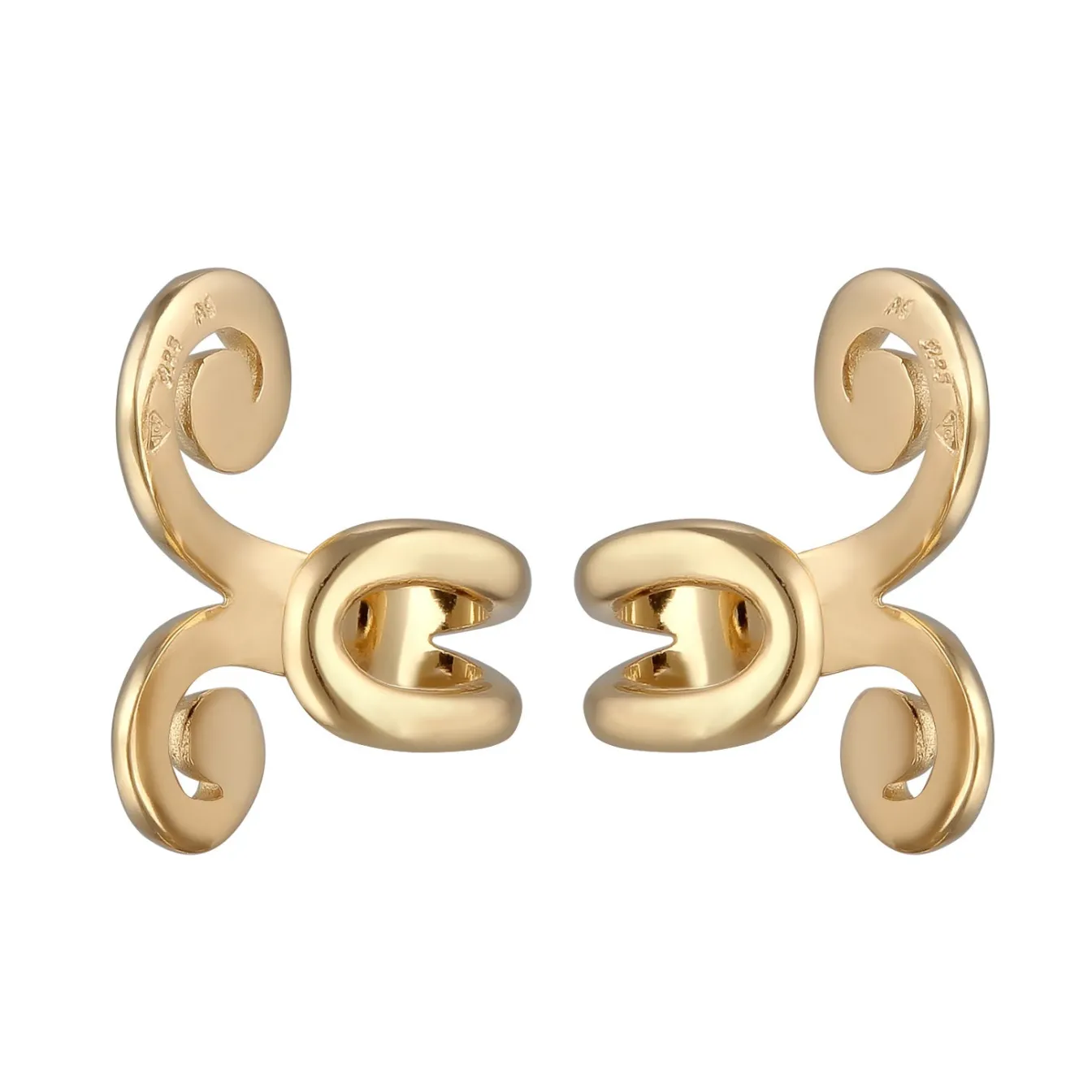 Elli "Earcuff Spirale< Vergoldet|Ohrringe
