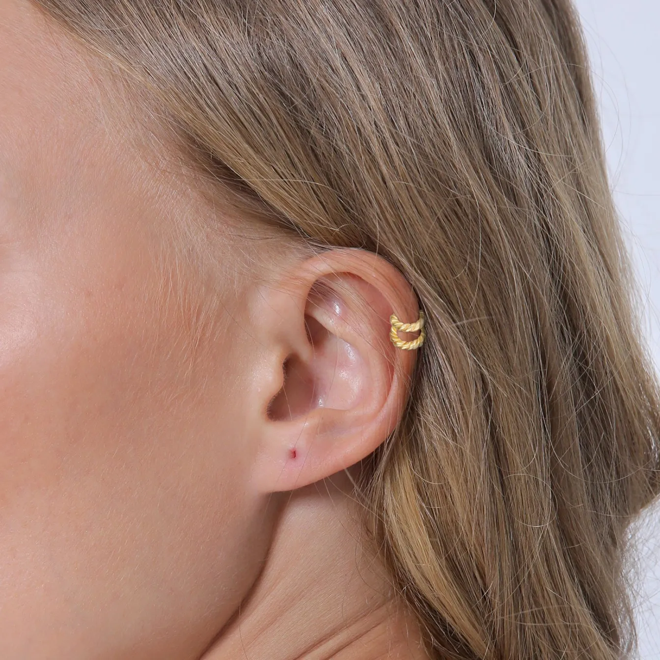 Elli "Earcuff Twisted< Ohrringe|Vergoldet