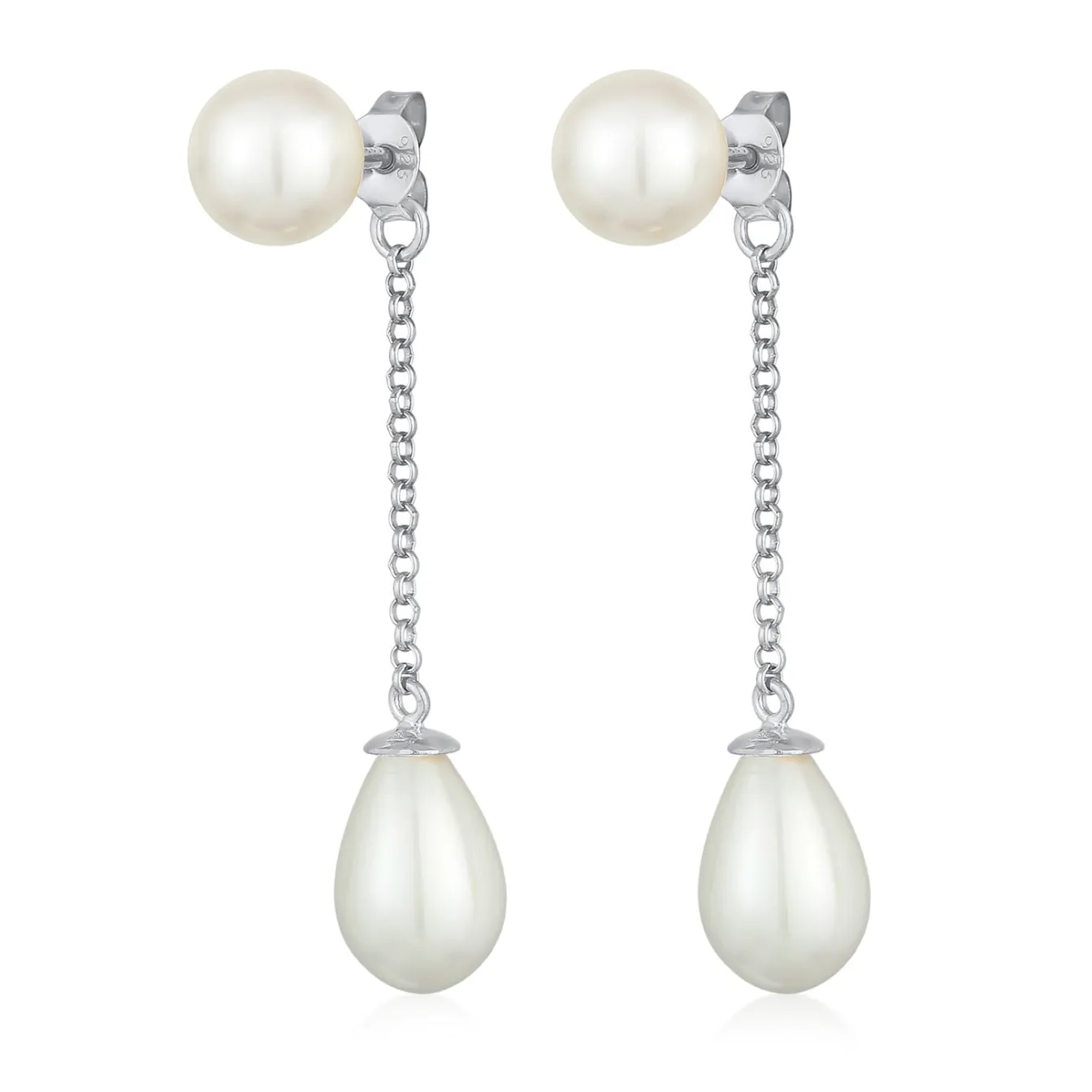 Elli "Earjacket | Muschelkernperlen< Perlen|Ohrringe