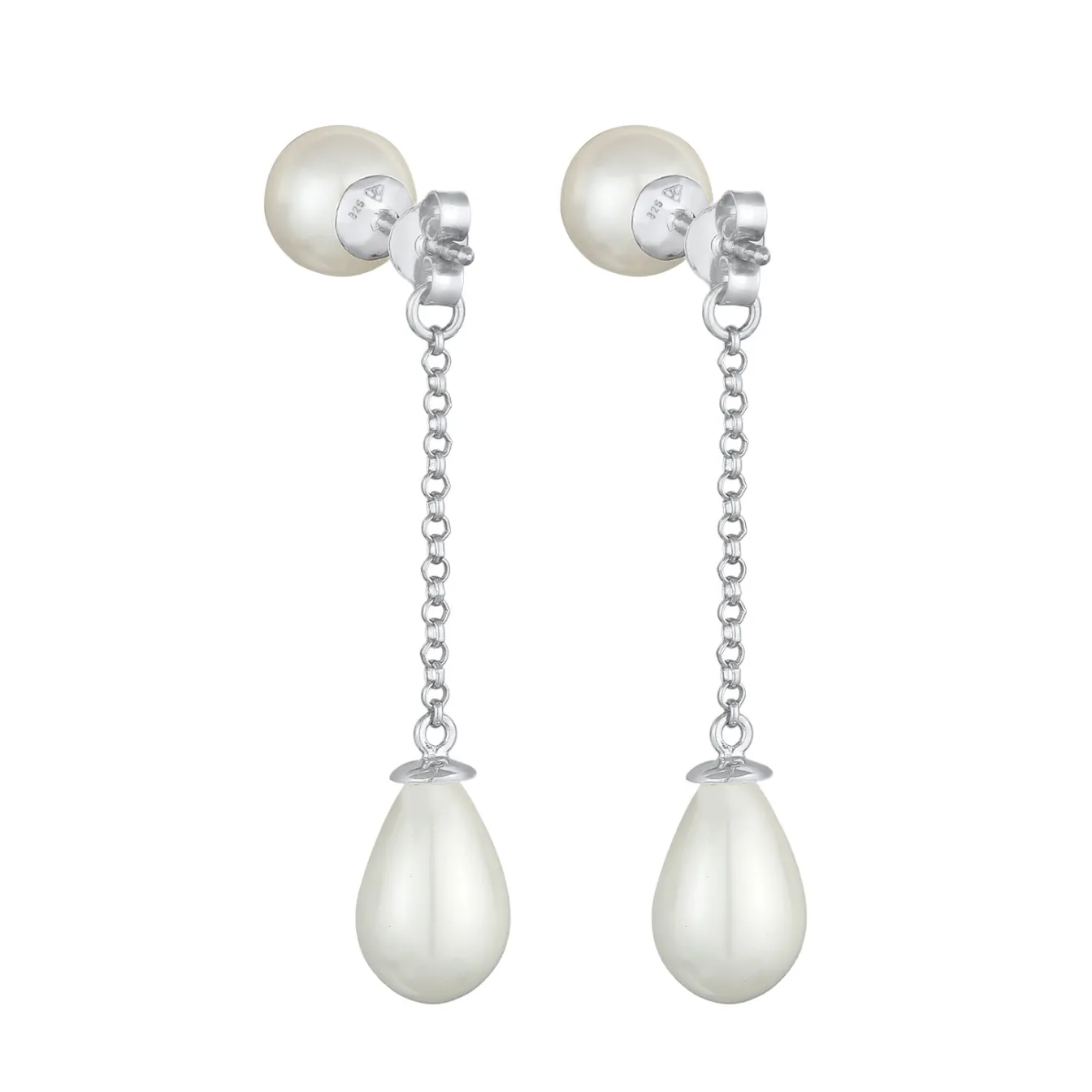 Elli "Earjacket | Muschelkernperlen< Perlen|Ohrringe