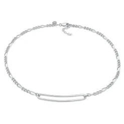 Elli "Figaro Glied Oval Trend 925 Silber< Halsketten|Silber