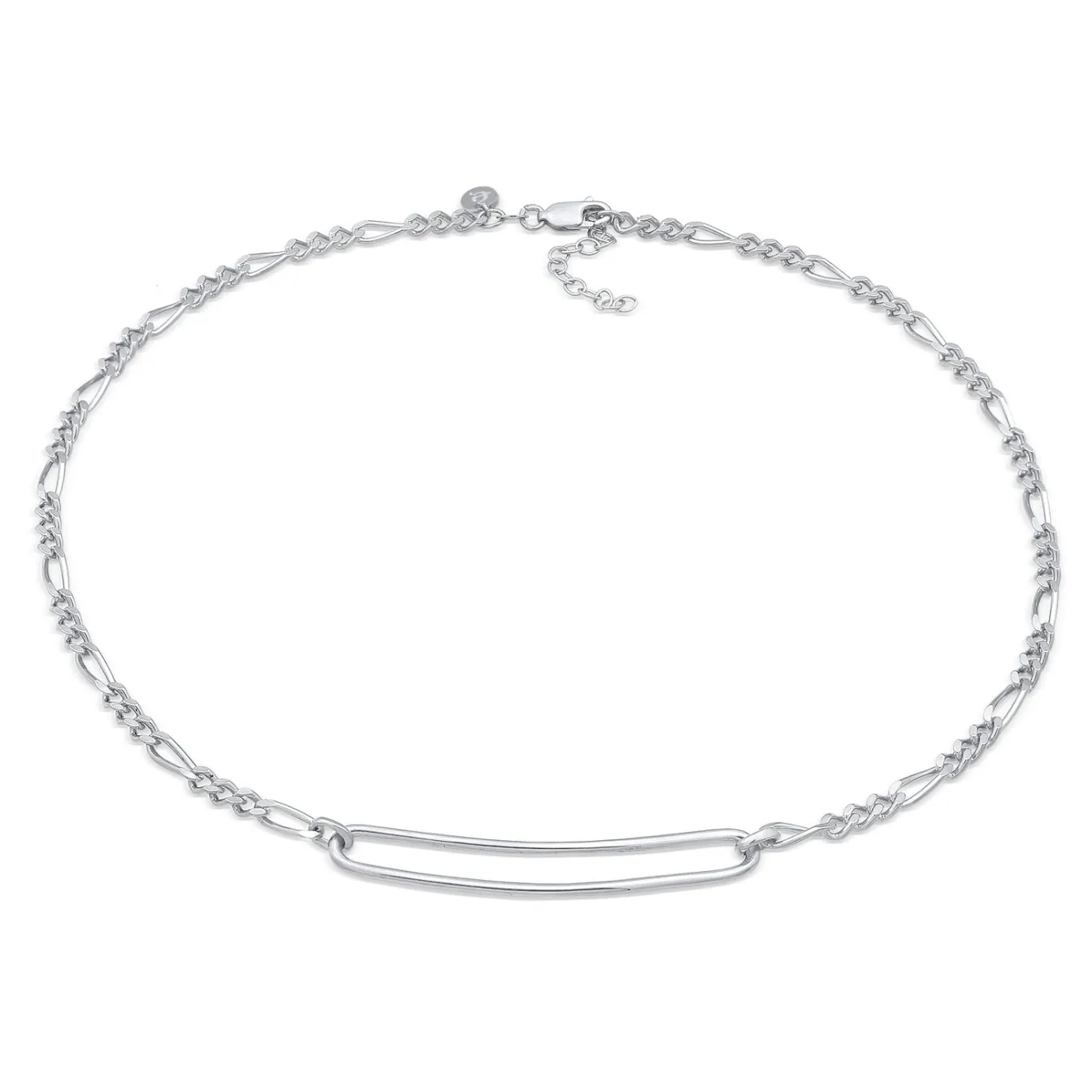 Elli "Figaro Glied Oval Trend 925 Silber< Halsketten|Silber