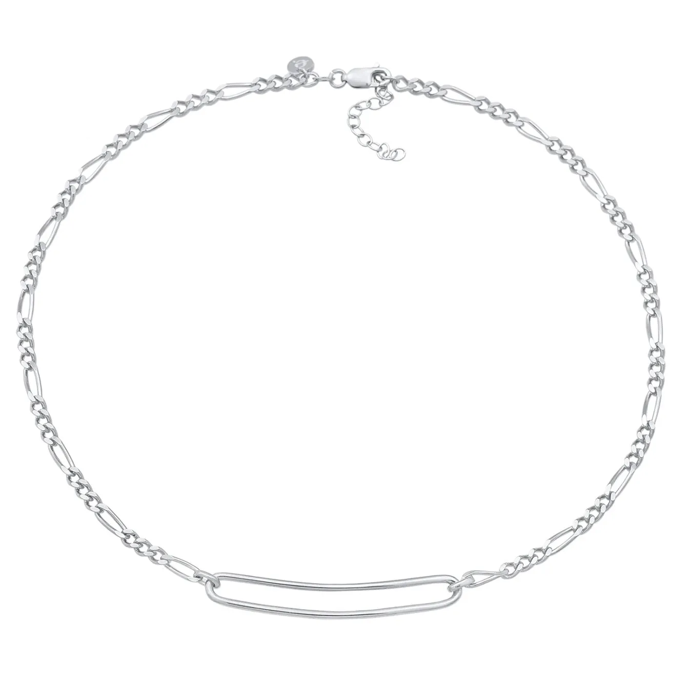 Elli "Figaro Glied Oval Trend 925 Silber< Halsketten|Silber