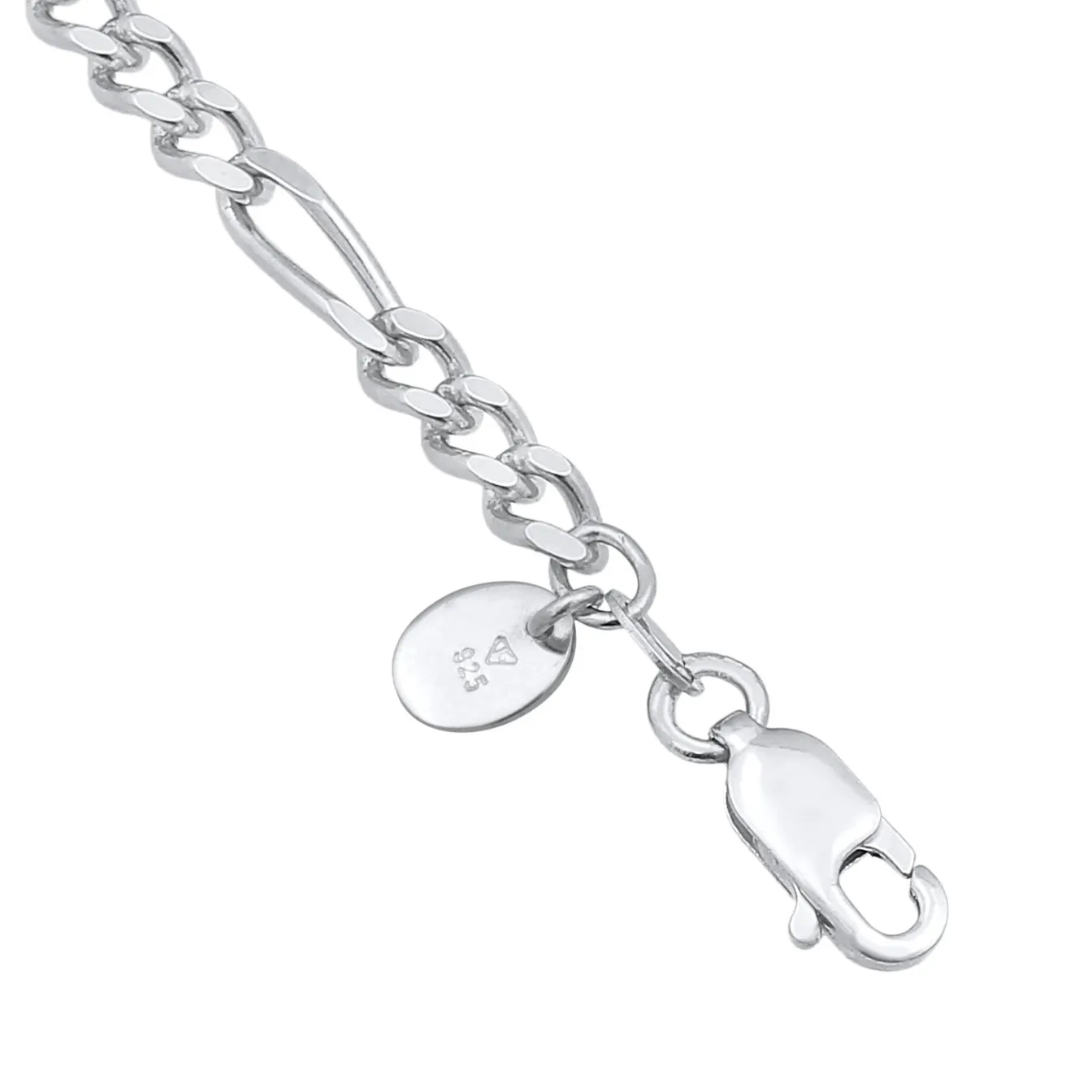 Elli "Figaro Glied Oval Trend 925 Silber< Halsketten|Silber