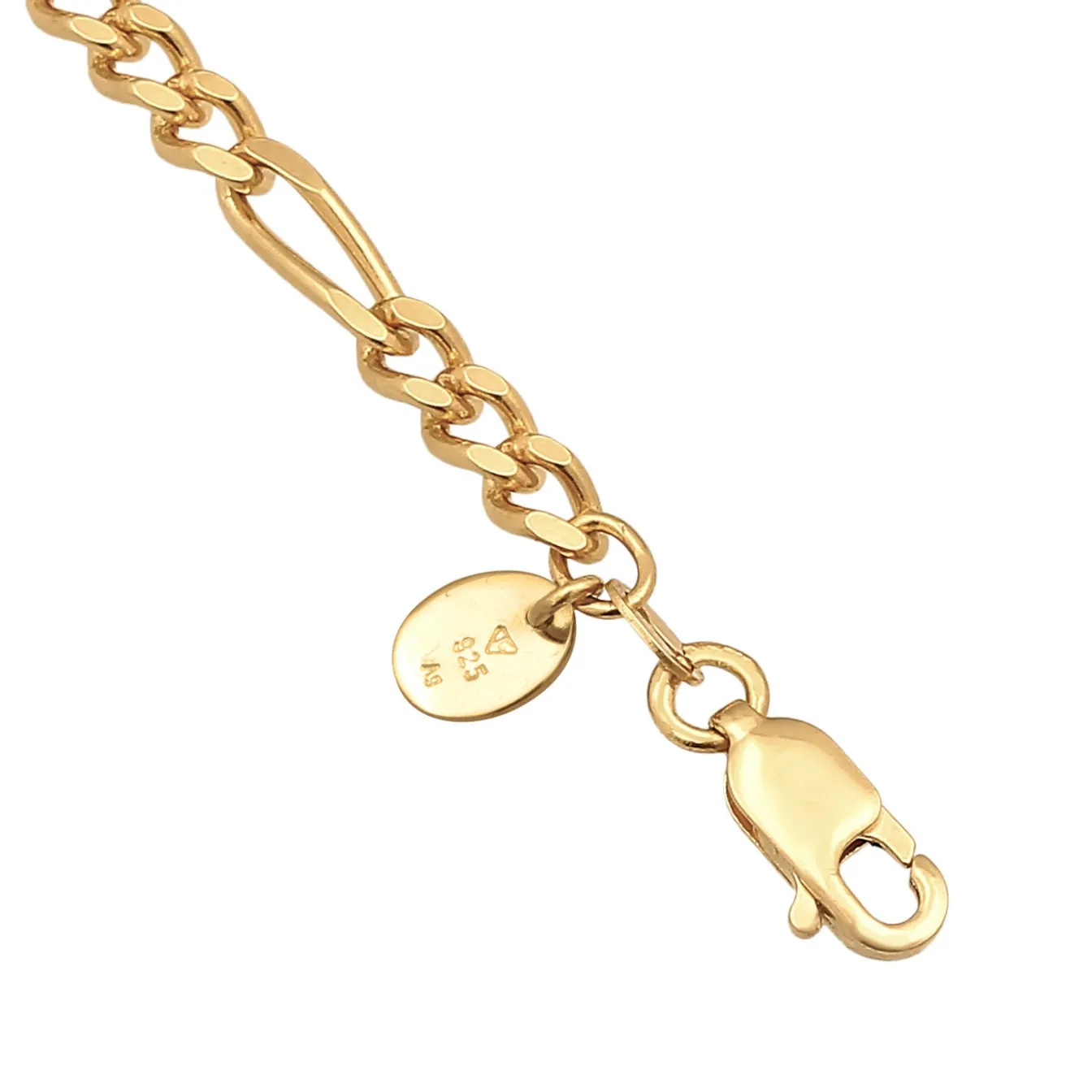 Elli "Figaro Glied Oval Trend 925 Silber< Halsketten|Silber