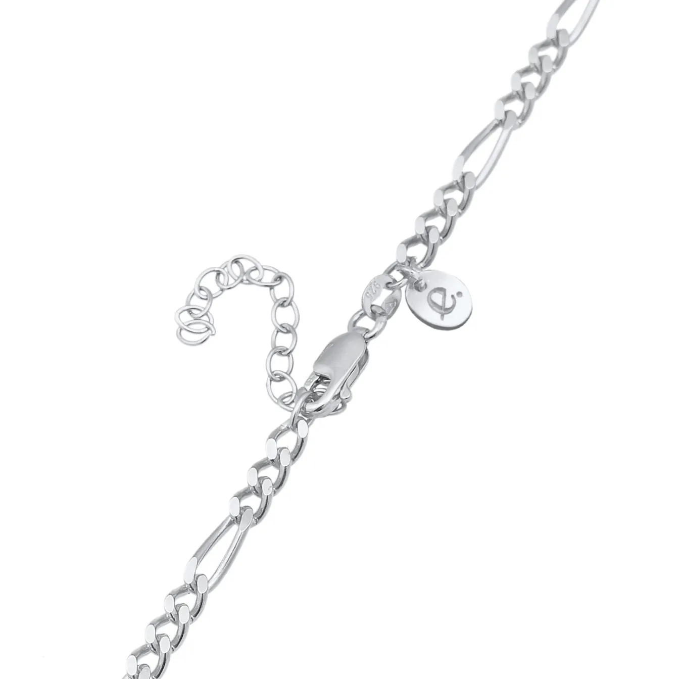Elli "Figaro Glied Oval Trend 925 Silber< Halsketten|Silber
