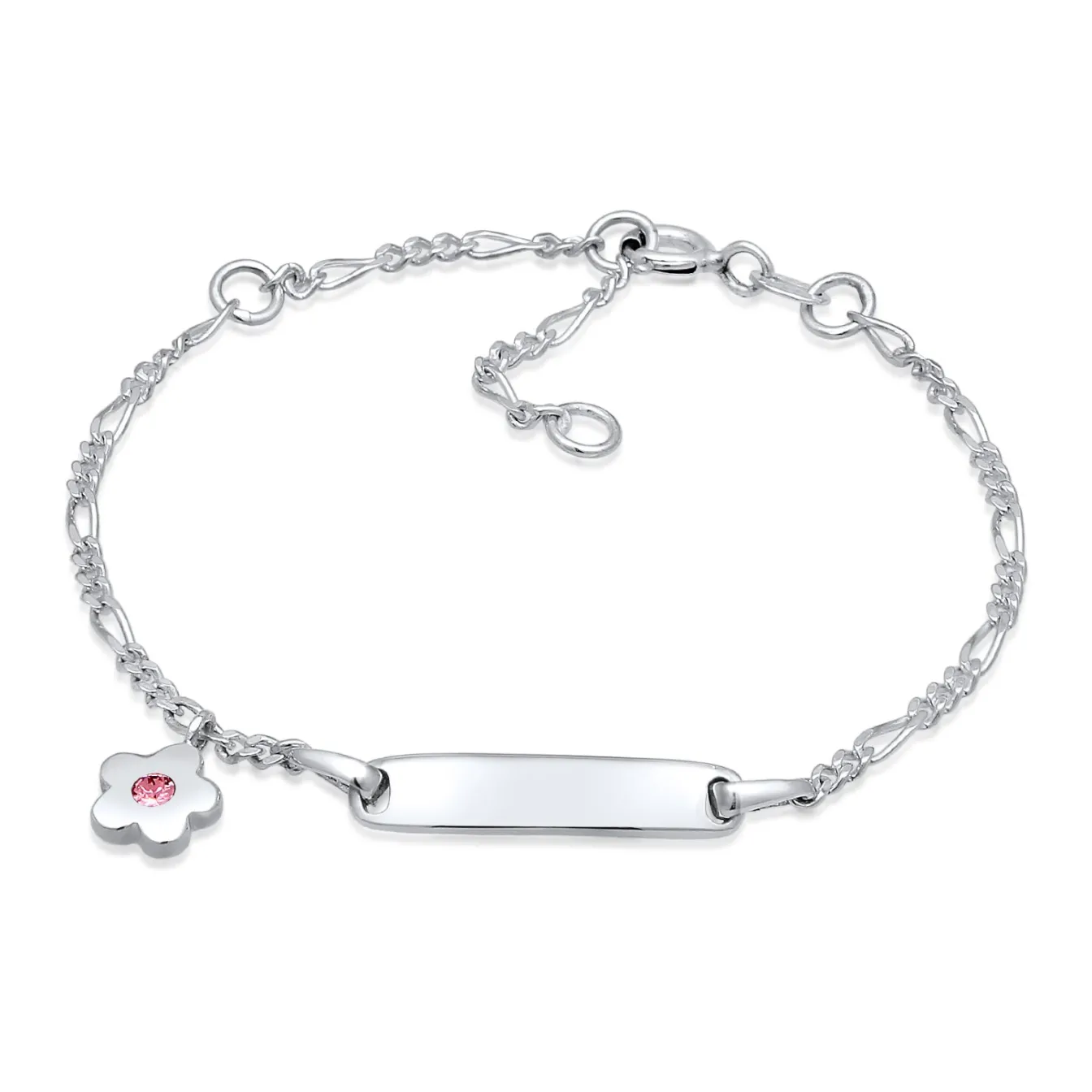 Elli "Figaro-Armband Blume | Kristall ( Rosa )<Kinder Symbol-schmuck|Letzte Chance