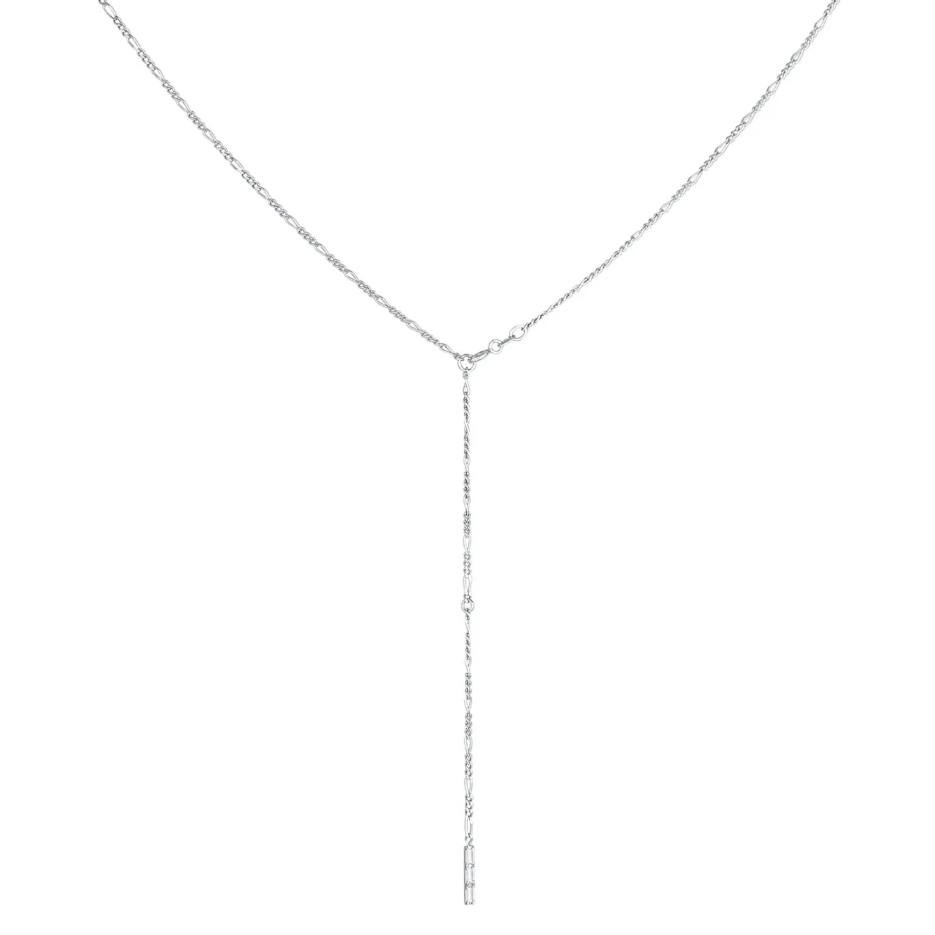 Elli "Figaro-Y-Halskette | Topas (Weiß)< Silber
