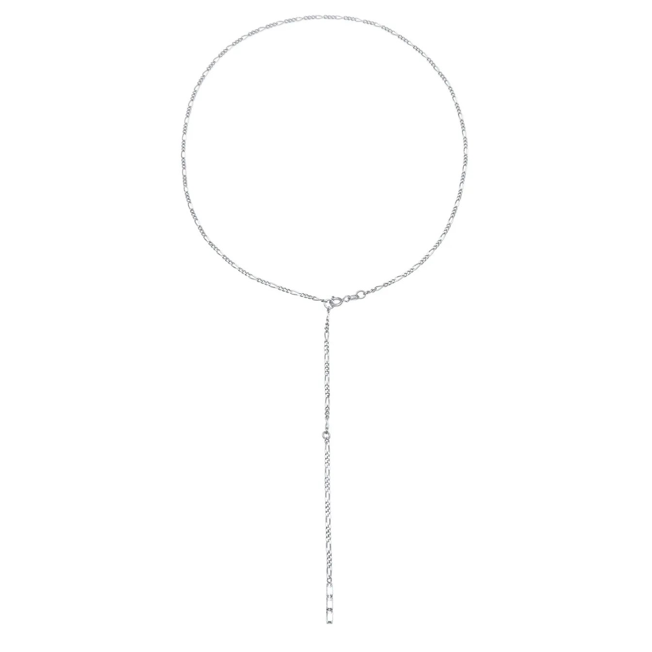 Elli "Figaro-Y-Halskette | Topas (Weiß)< Silber