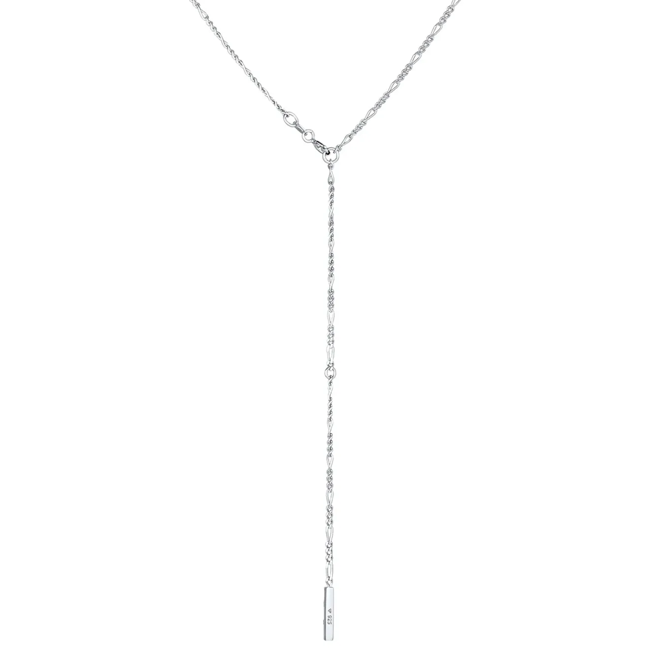 Elli "Figaro-Y-Halskette | Topas (Weiß)< Silber