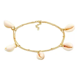 Elli "Fußkettchen< Fußschmuck|Vergoldet
