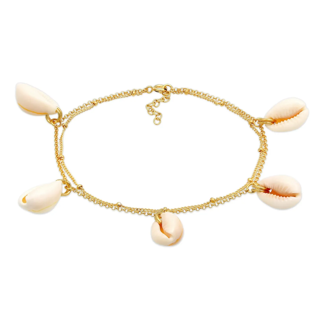 Elli "Fußkettchen< Fußschmuck|Vergoldet