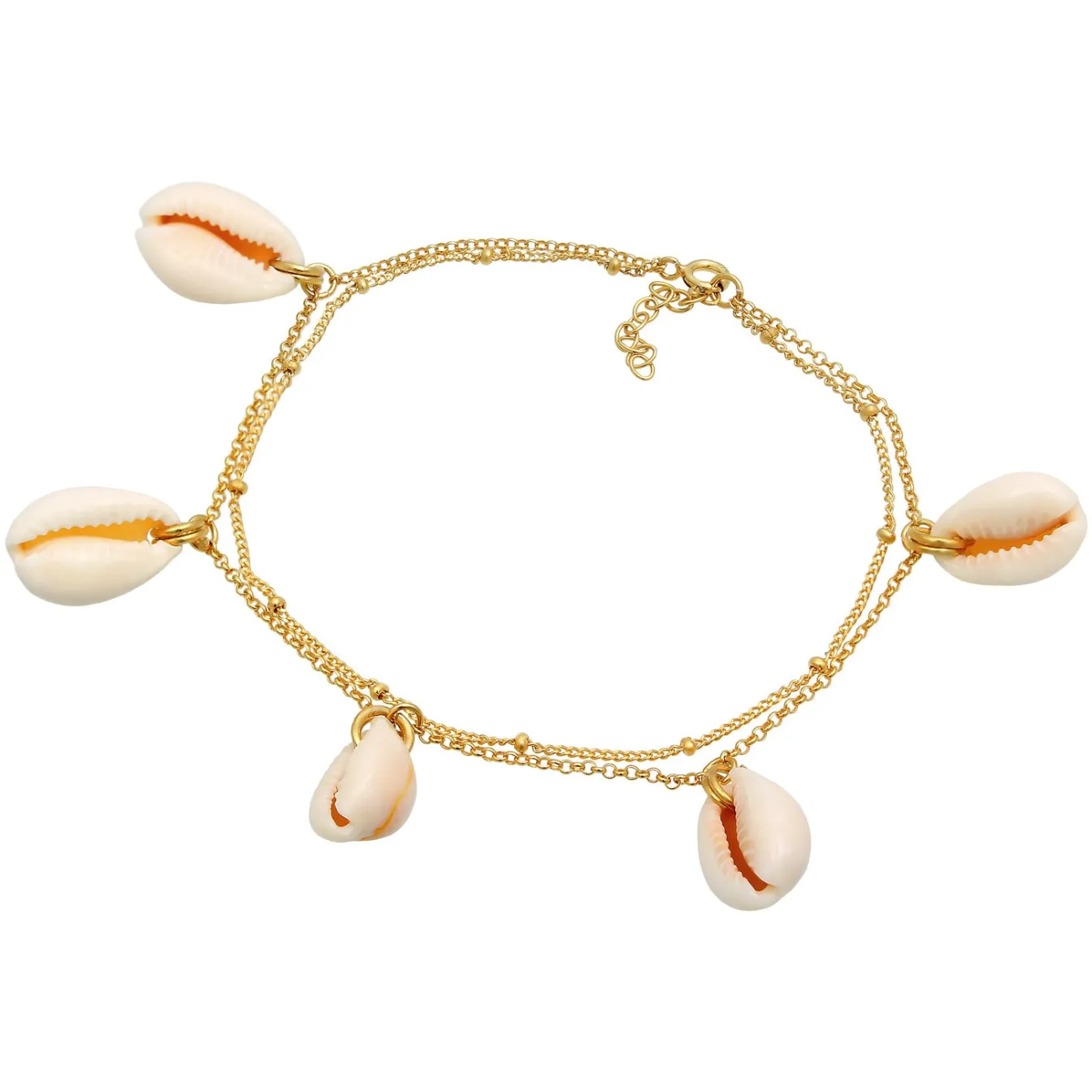 Elli "Fußkettchen< Fußschmuck|Vergoldet
