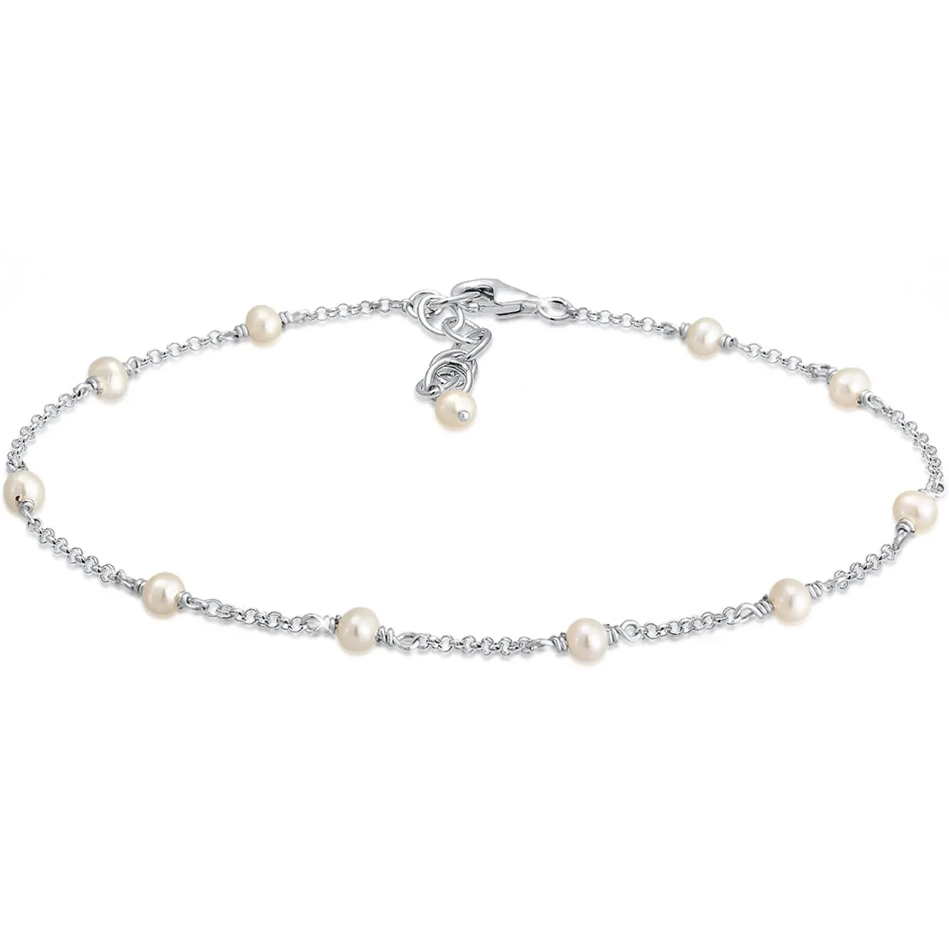 Elli "Fußkettchen | Süßwasserperle< Roségold|Hochzeit