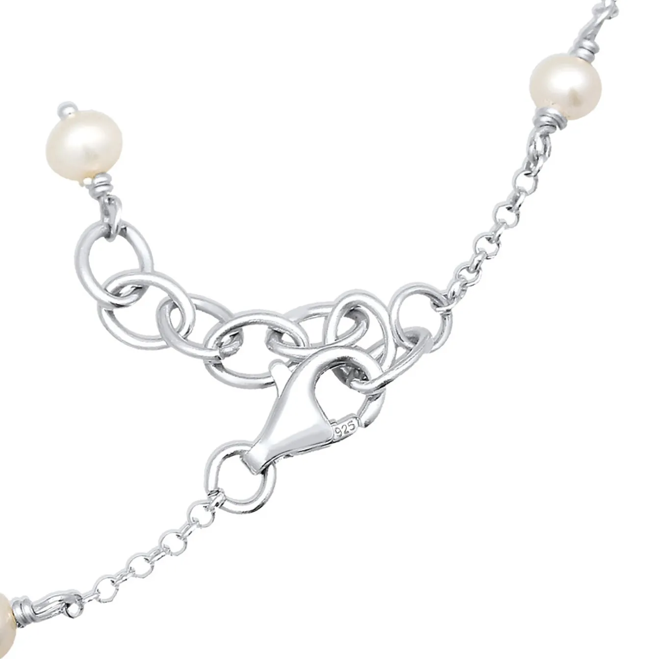 Elli "Fußkettchen | Süßwasserperle< Roségold|Hochzeit